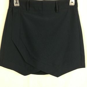 Anchors & Dove Skorts Womens Sz 2 Navy Blue Stretch Wrap Tiered Skirt